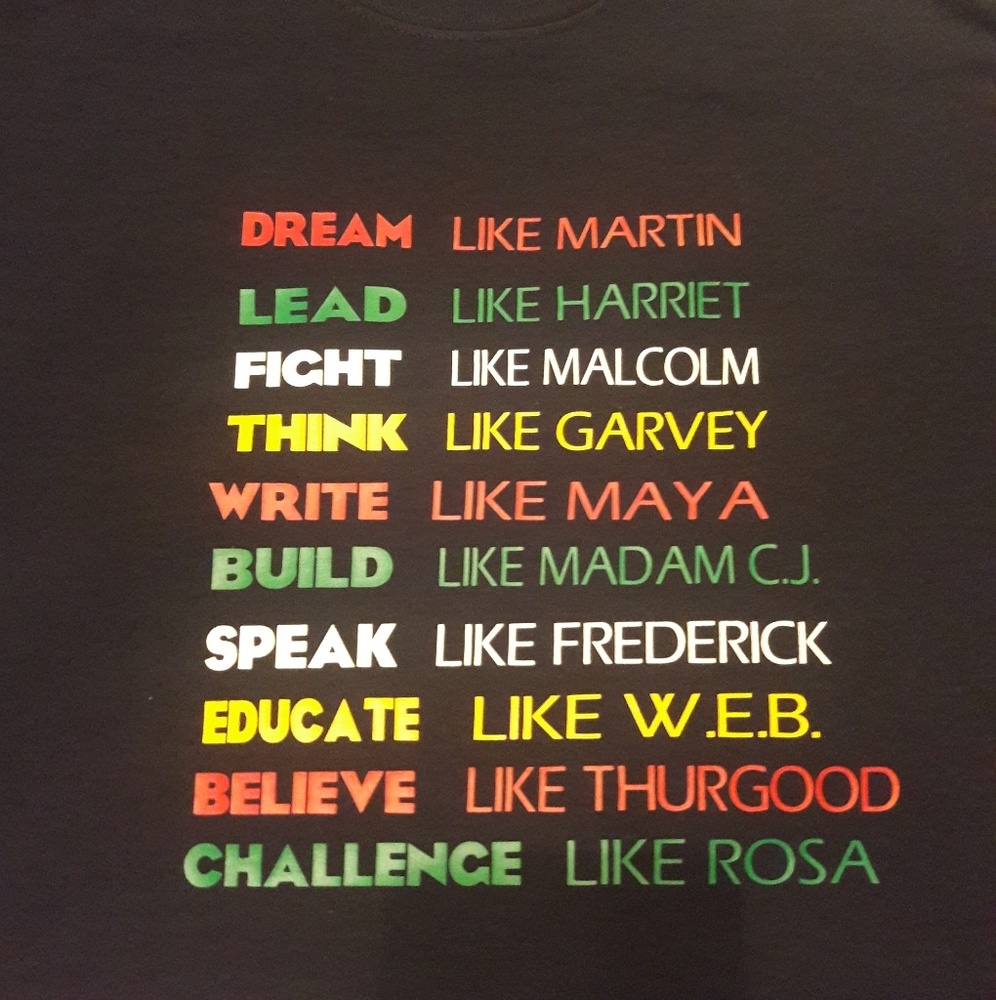 Custom Black T-Shirt with Inspiring black history